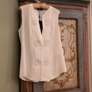 NWT - Karl Lagerfeld Paris - White Blouse